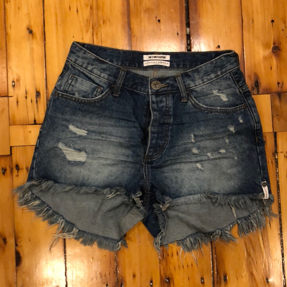 High waisted Bonita one teaspoon denim sho…